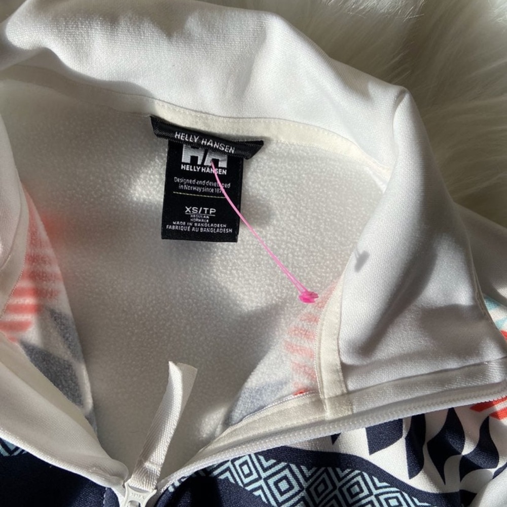 White And Multicolor Patterned Jacket - image 6